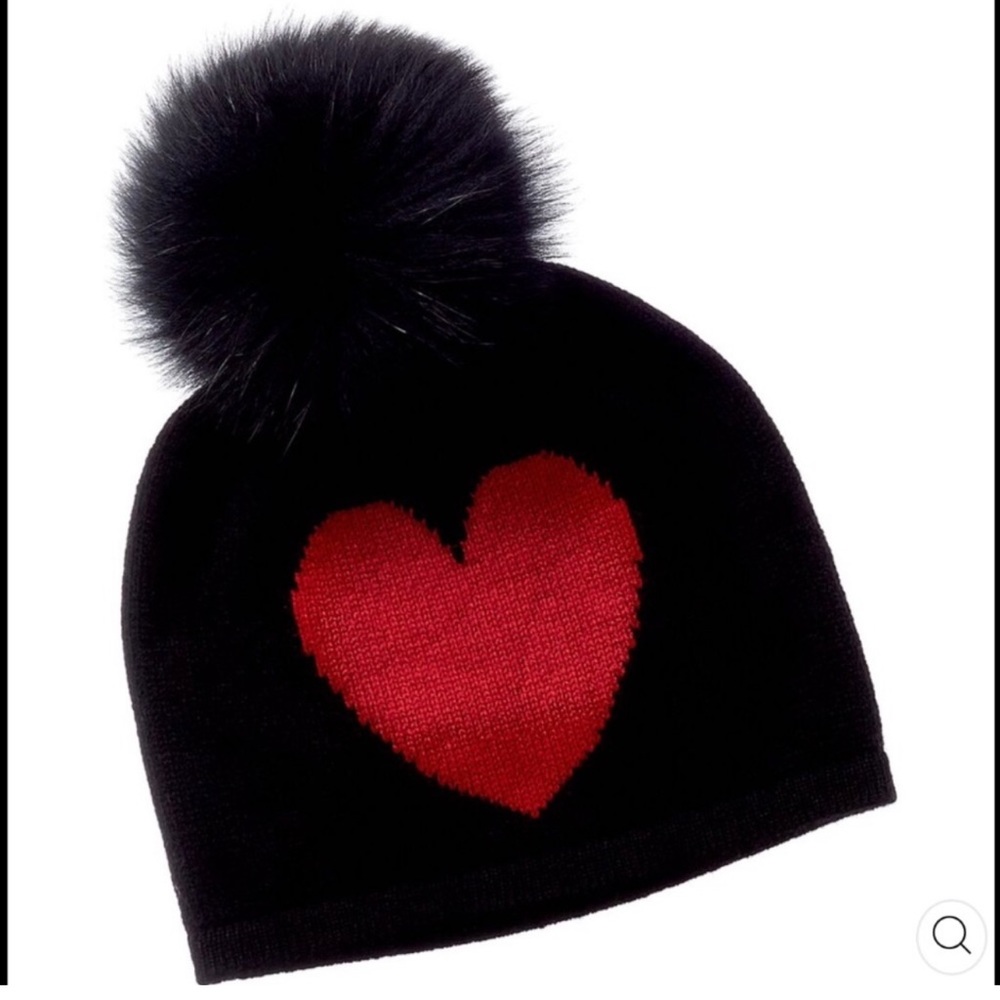 Hannah Rose Heart Cashmere Hat